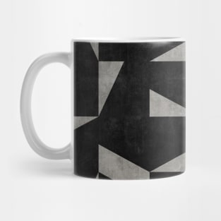 Mid-Century Modern Pattern No.12 - Black and Grey Concrete Mug